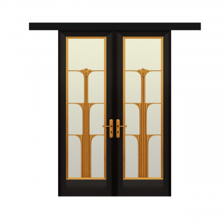 Подвійні розсувні двері Conte з масиву ясена  - Фото 1